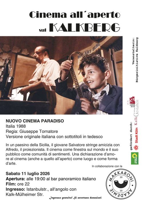 Open Air Kino auf dem Kalkberg