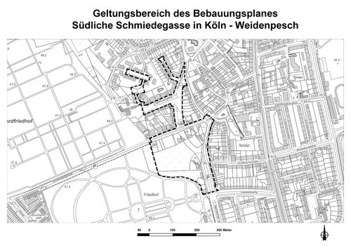 Südliche Schmiedegasse in Köln-Weidenpesch