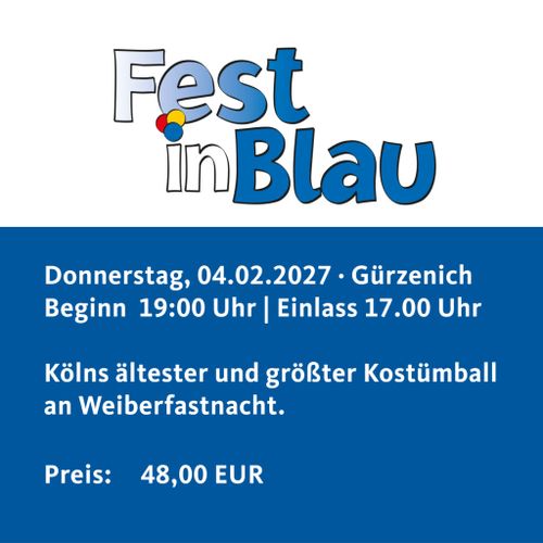 Fest in Blau